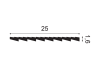 Wandpaneel WX204-260 (doos 6 st)